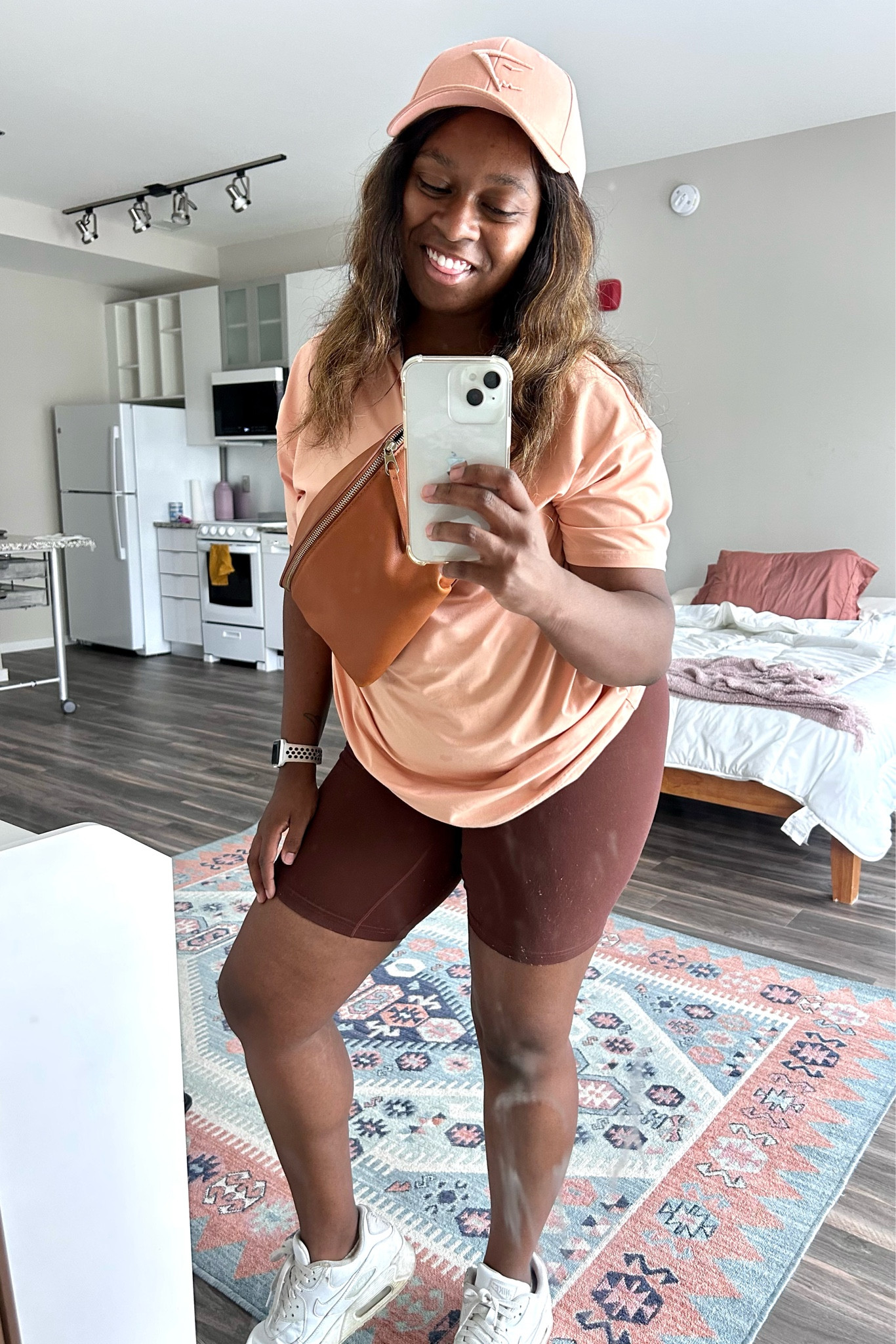 *pretend my air max tennies are bright white lol 🤪🤪 my on the go fit courtesy of gymshark, target, and nike 😘 copy my fit while you can. btw i’m med/large & shoe size 7.5! #atheisure #gymshark #ootd

#LTKshoecrush #LTKFind #LTKfit