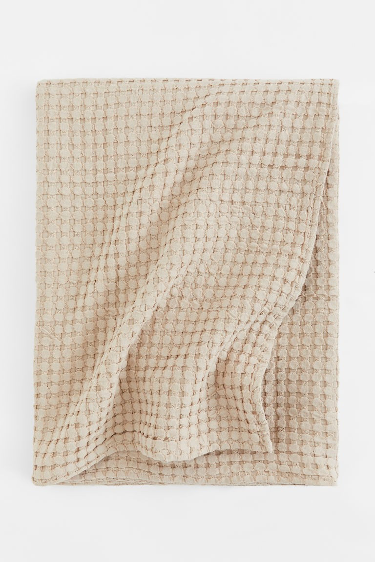 H & M - Waffled Cotton Bedspread - Beige | H&M (US + CA)