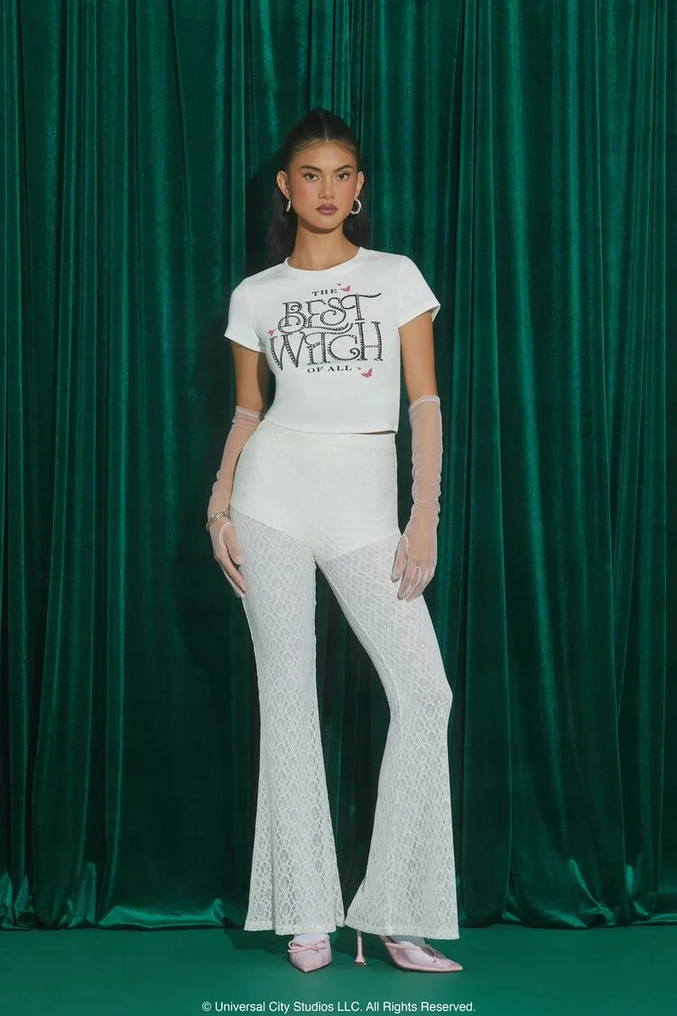 Wicked Lace Flare Pants | Forever 21