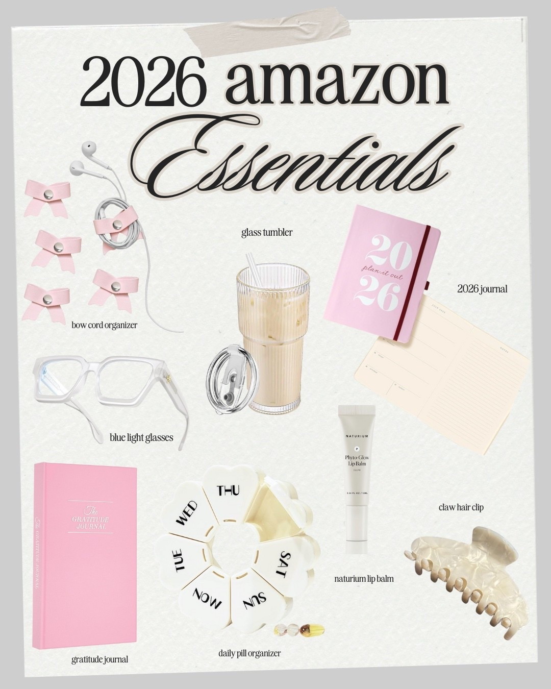 2026 Amazon Essentials for the working girl, the WFH girl or the girl who wants to accomplish all her goals this year! 

_
#amazon #amazonfinds #2026planner #2026amazon #planner #homeorganizer #homefinds #deskorganizer #productivity Amazon finds, Amazon planner, Amazon notebook, tech finds, tech girl, desk organization, home organization 

#LTKHome #LTKFindsUnder50