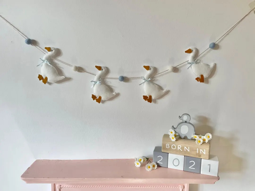 Duck Nursery - Baby Goose Decoration - Silly Goose - Duckling Baby Shower - Baby Boys Nursery - G... | Etsy (US)