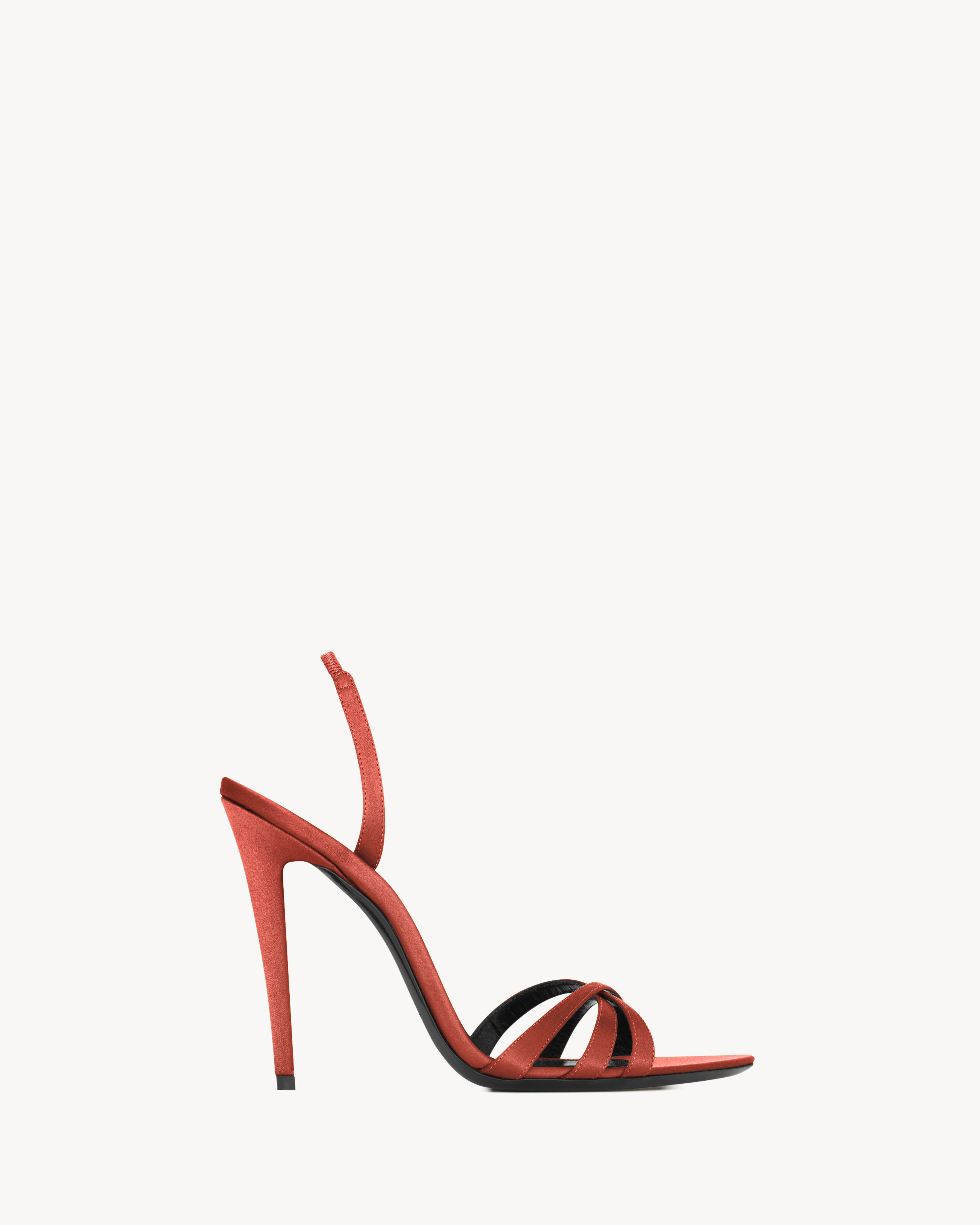 KATE sandals in satin crepe in Red | Saint Laurent | YSL GB | Saint Laurent Inc. (Global)