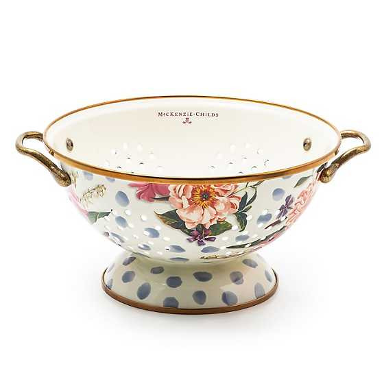 Wildflowers Blue Large Colander | MacKenzie-Childs