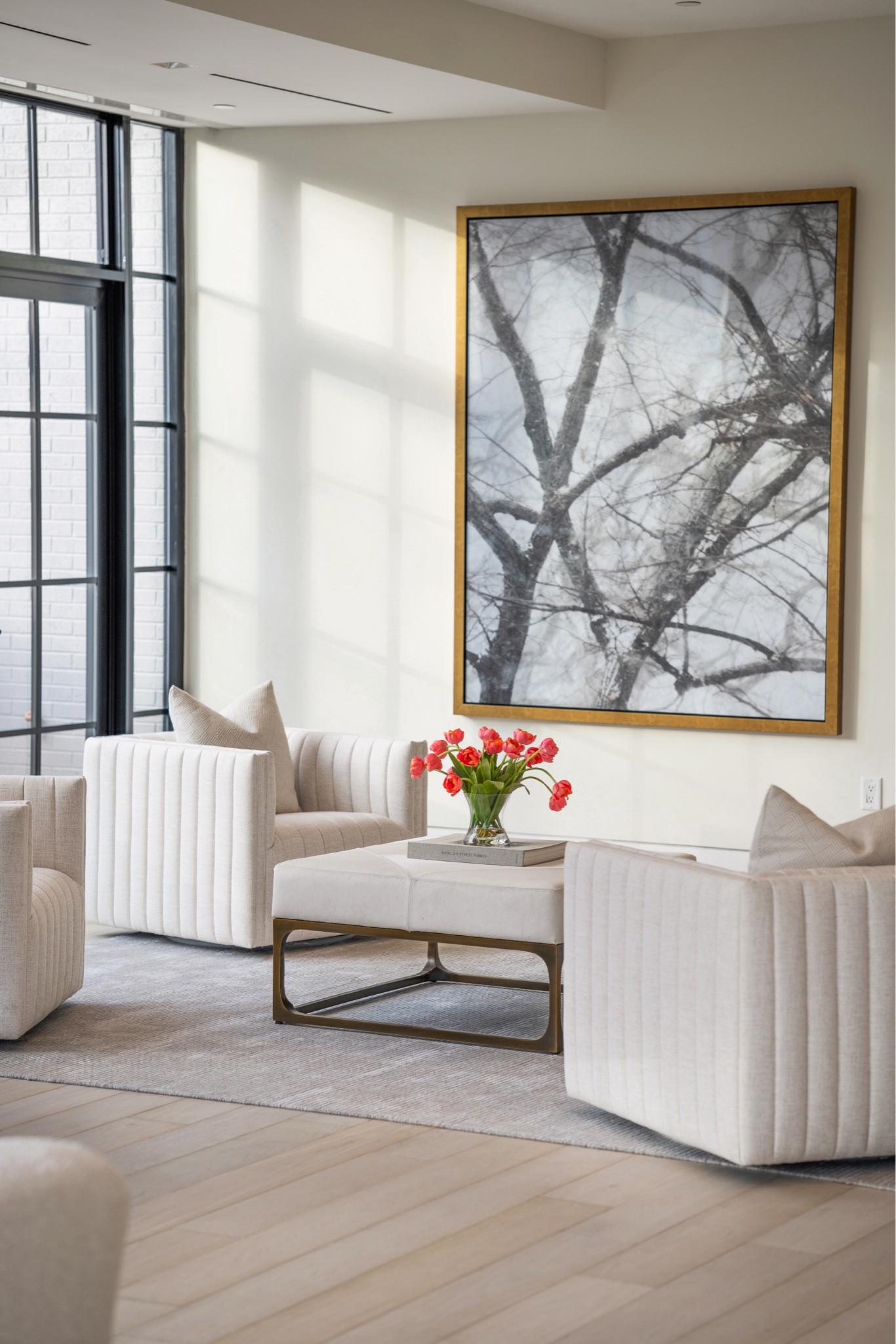 Modern Living Room Decor with White Furniture and Coffee Table 

#LTKU #LTKhome #LTKFind