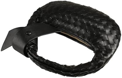 Leather Woven Knot Clutch Dumpling Hobo Top Handle Bag | Amazon (US)