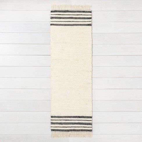 Jute Rug Charcoal Stripe - Hearth & Hand™ with Magnolia | Target