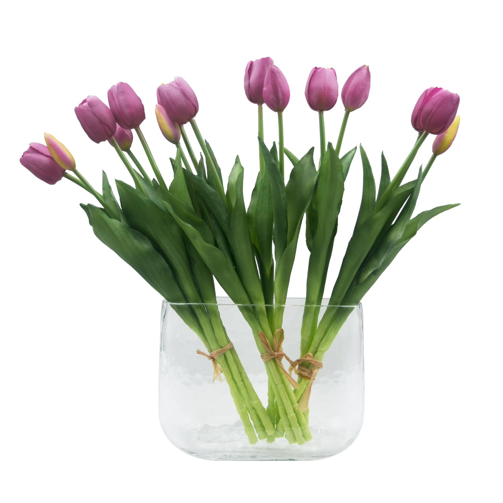 15pcs Artificial Tulips Flowers, Fake Tulips Real Touch, Faux Latex Bouquets, for Party Wedding H... | Amazon (US)