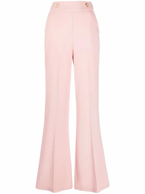 flared high-waisted trousers | Farfetch Global