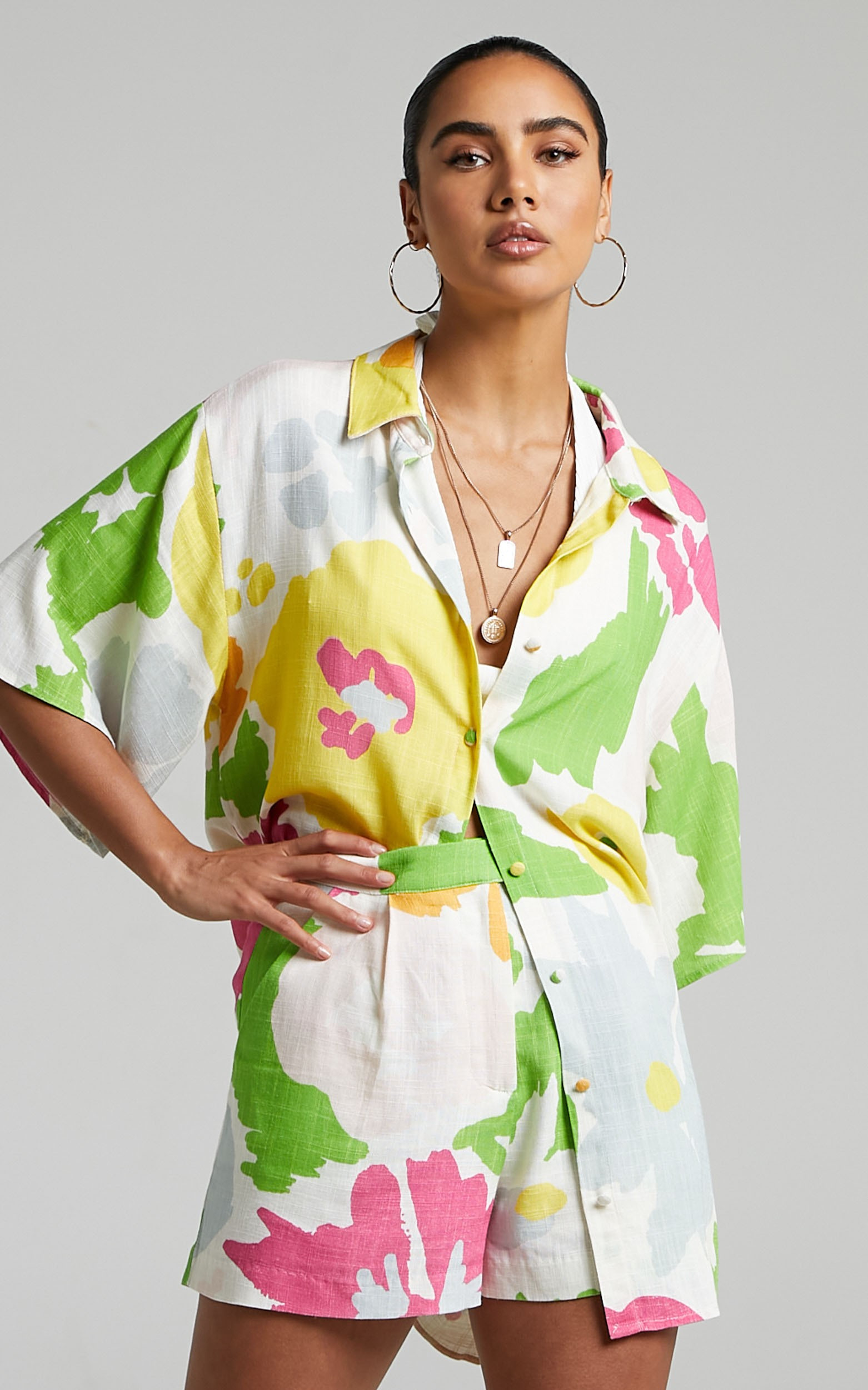 Everlee high waisted shorts in Posey Floral | Showpo | Showpo - deactived