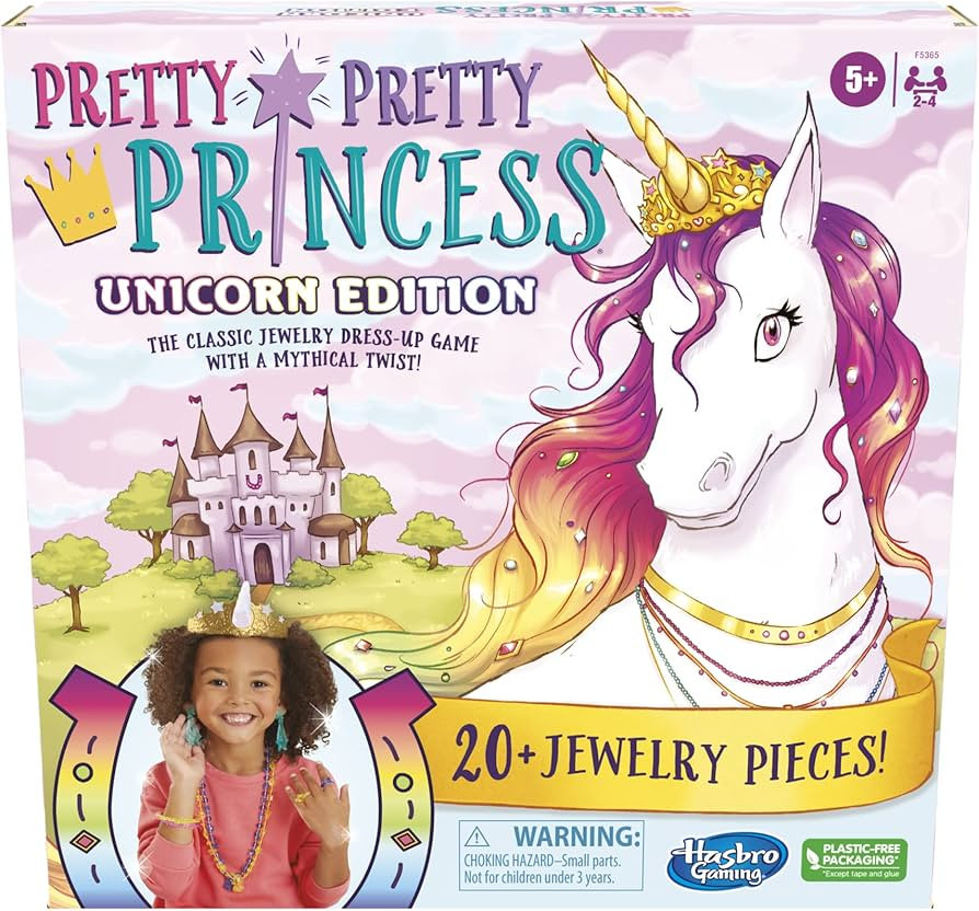Amazon.com: Hasbro Gaming Pretty Princess Unicorn Edition Board Game, includes 20 Pieces (Amazon ... | Amazon (US)