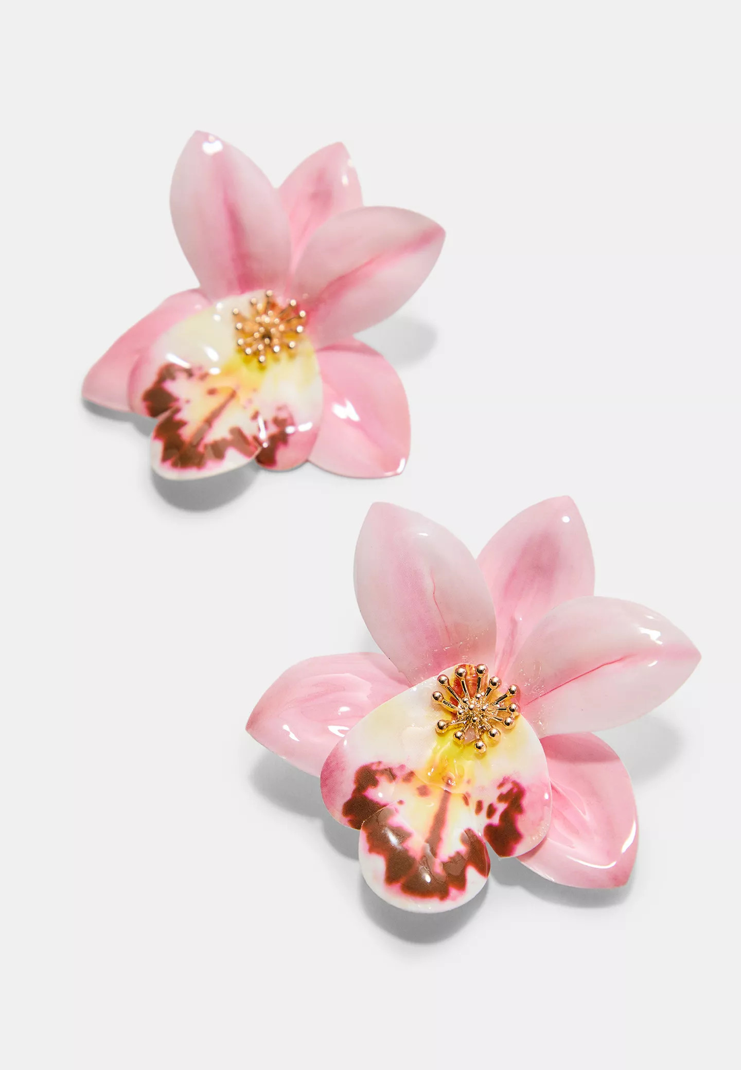 Orchid flower earrings | Stradivarius (UK)