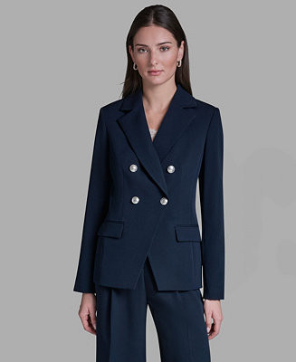 BCBG Women's Double Breasted Long-Sleeve Jacket - Macy's | Macy's