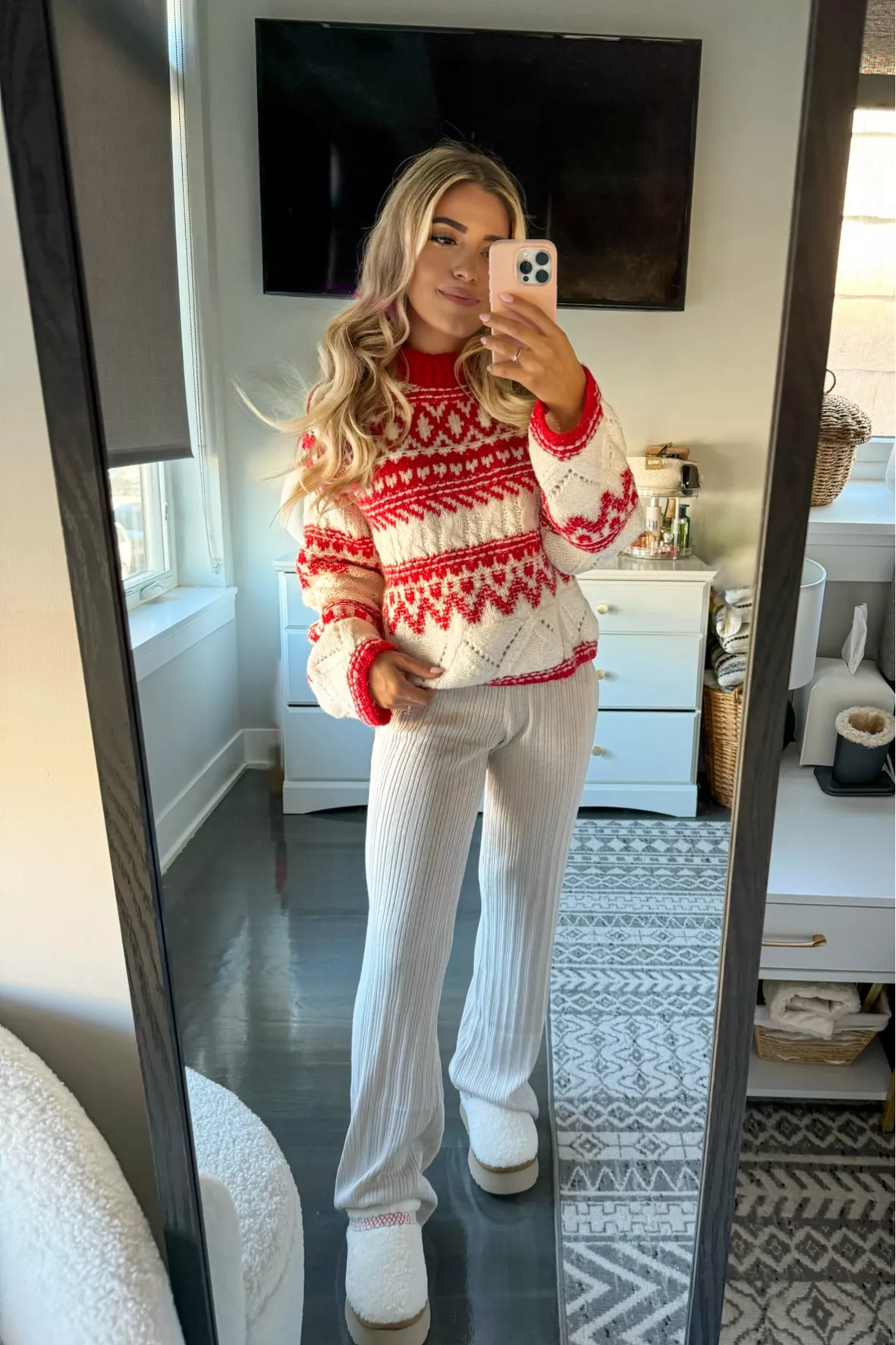 Ribbed Knit Turtleneck Sweater curated on LTK  Christmas outfits women, Christmas  outfit, Outfits with leggings