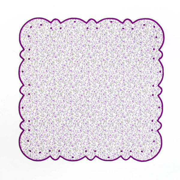 Scalloped Dot Napkin, Purple Liberty | The Avenue