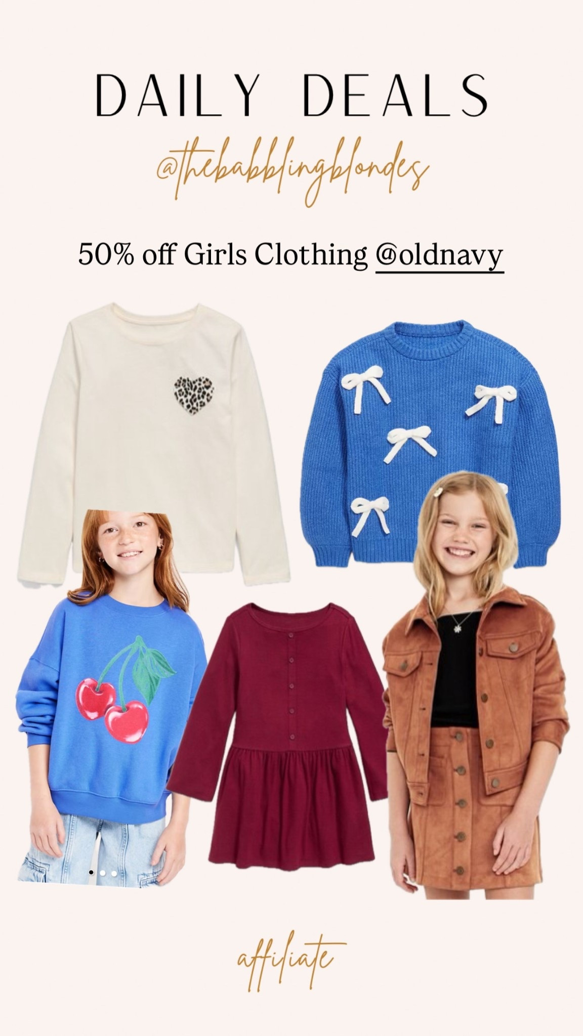 50% off everything at Old Navy! Girls clothing/ girls fall outfit / girls fall clothing  

#LTKSaleAlert #LTKFindsUnder50 #LTKKids