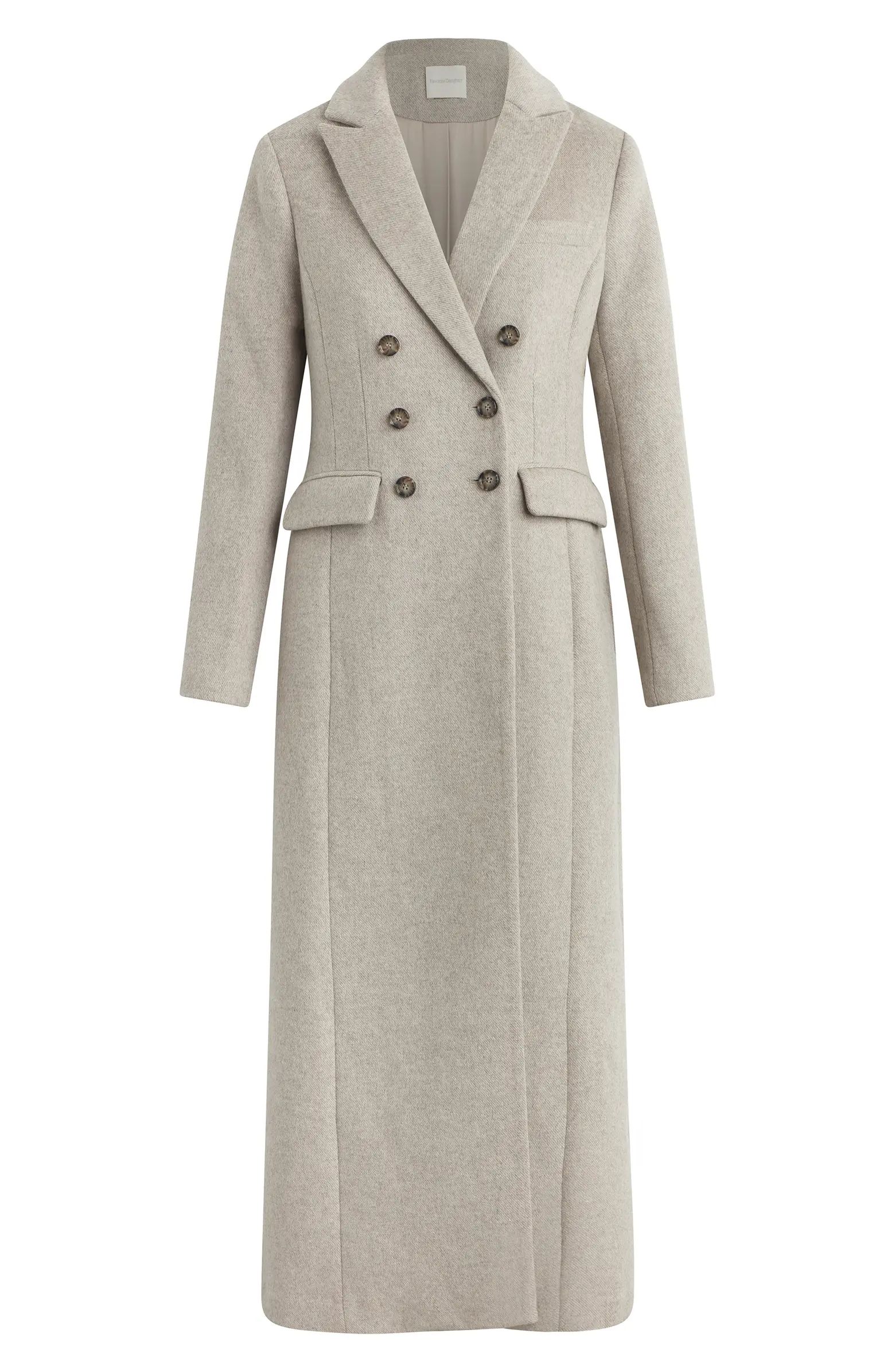 The Simon Double Breasted Longline Coat | Nordstrom
