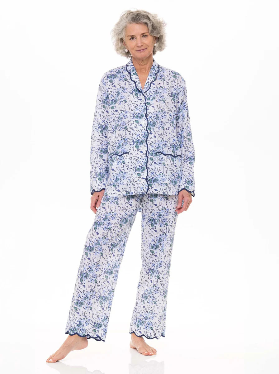 Blue Floral Pajamas | Heidi Carey