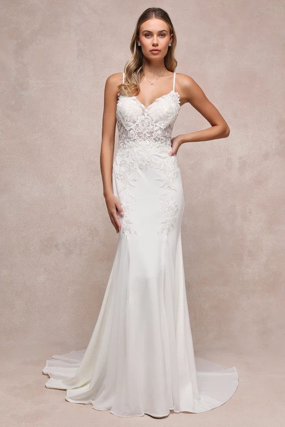 Vision of Romance White Sheer Mesh Embroidered Sequin Maxi Dress | Lulus