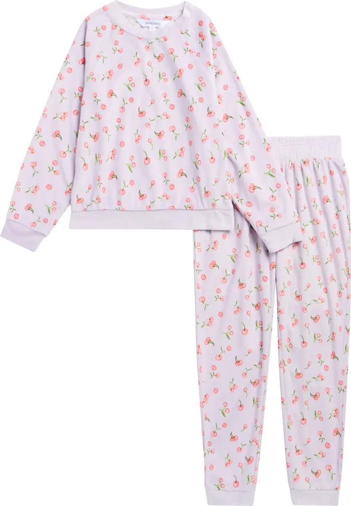 Kids' Snuggle Up Print Lounge Sweatshirt & Joggers Set | Nordstrom