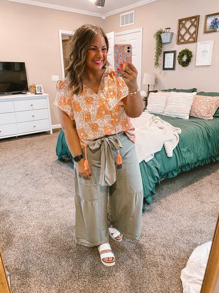 ON SALE
Amazon, spring outfit, summer outfit, sandals

sandals: fit true to size // wearing a 5
pants: fit true to size // wearing a large
blouse: fits true to size // wearing a large

#LTKSeasonal #LTKmidsize #LTKstyletip