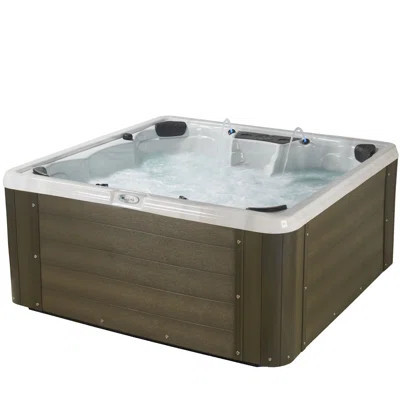Aqualife Edgewater® 7-Person 28-Jet Acrylic Non-Lounger Hot Tub With Ozonator | Wayfair North America