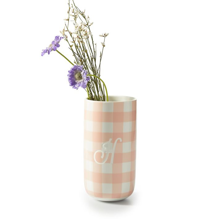 Gingham Ceramic Vase | Mark and Graham