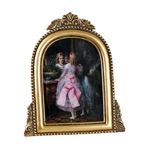 Handmade Resin Vintage Domed Picture Frame with Easel for Table and Wall 5" x 7" | Amazon (CA)