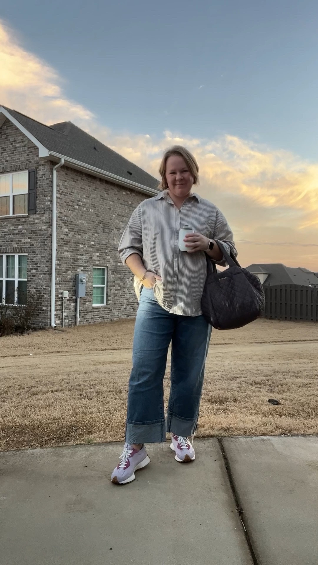 Casual outfit for winter to spring transition, old navy button down, Walmart jeans 

#LTKFindsUnder50 #LTKPlusSize #LTKMostLoved