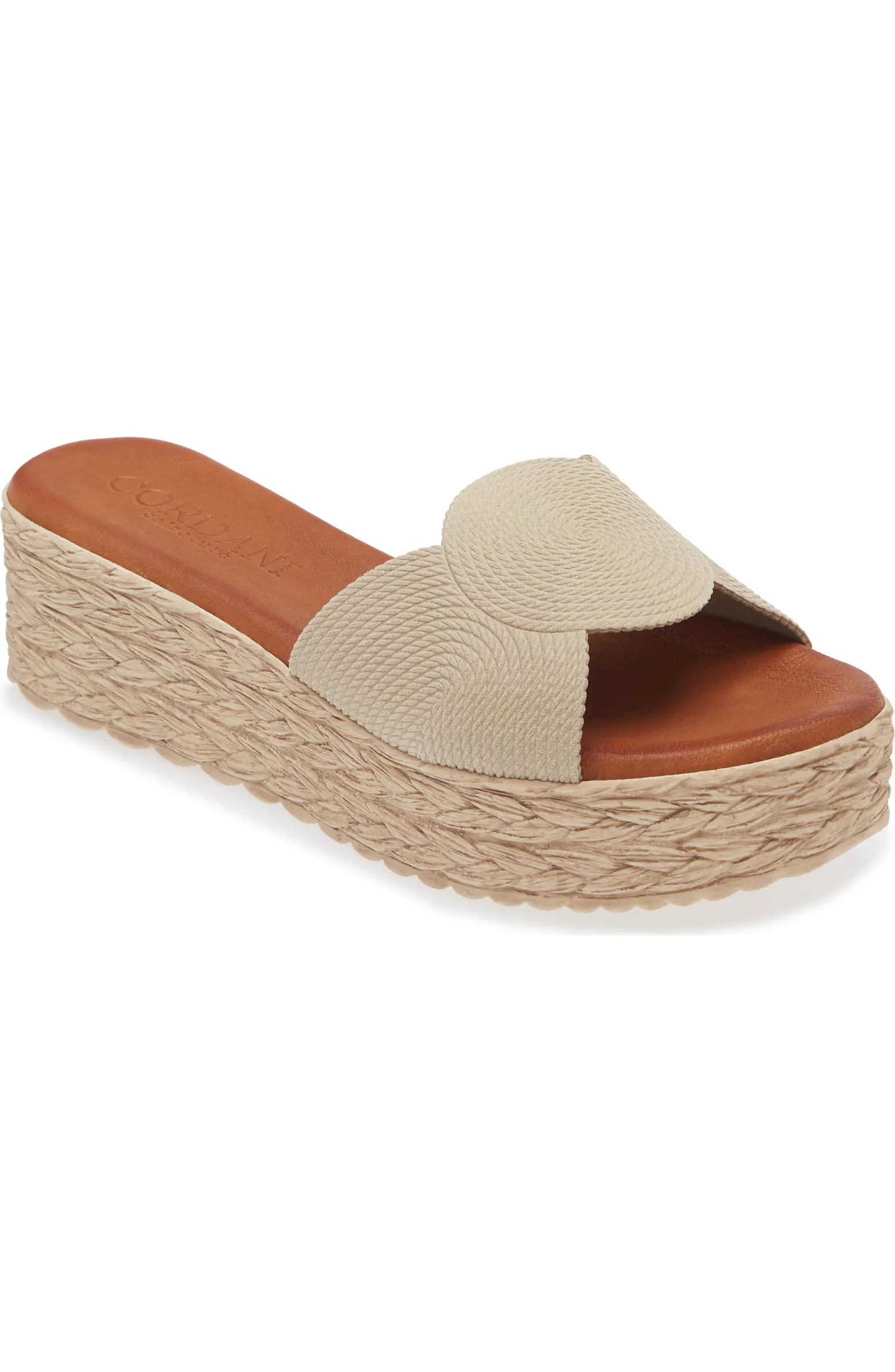 Britta Espadrille Platform Wedge Slide Sandal (Women) | Nordstrom