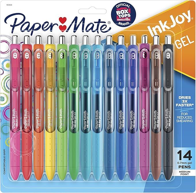 Paper Mate Gel Pens | InkJoy Pens, Medium Point, Assorted, 14 Count | Amazon (US)
