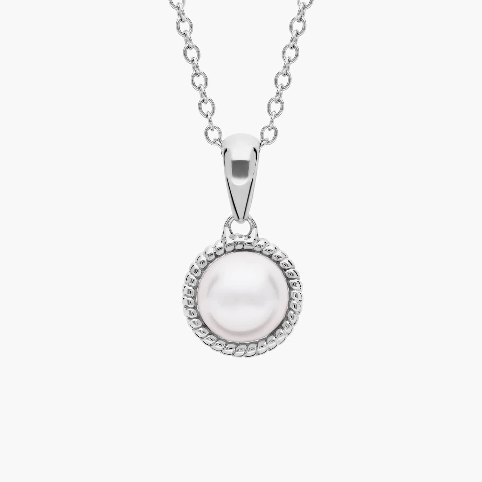 Freshwater Cultured Pearl Rope Pendant in Sterling Silver (7mm) | Blue Nile