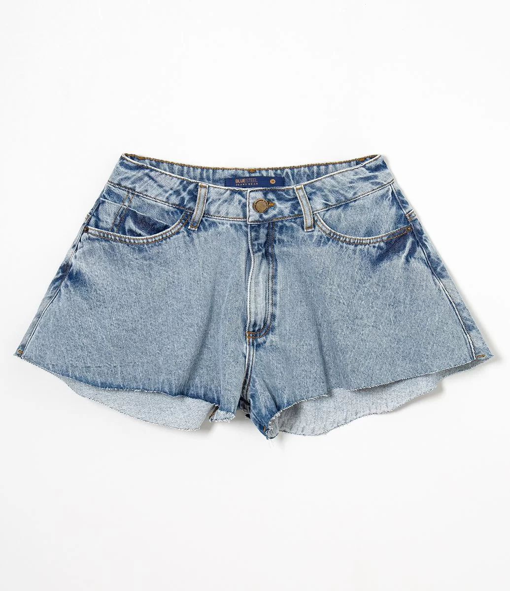 Short Godê Jeans Liso com Bolsos Azul - Lojas Renner | Lojas Renner BR