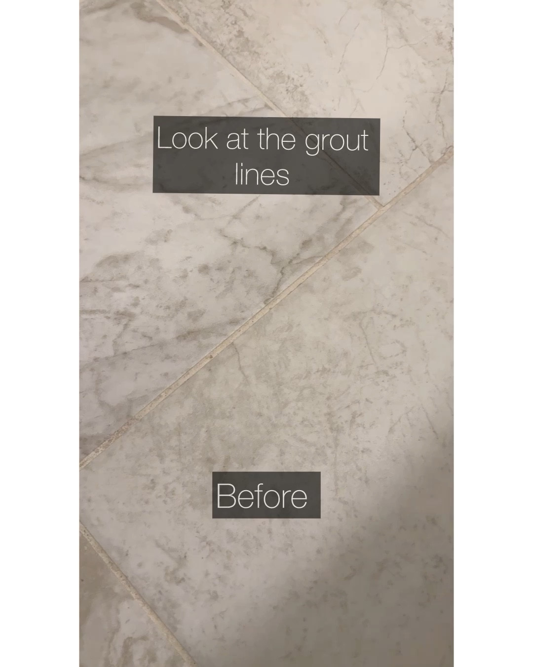 "Say goodbye to stubborn grout stains! ✨ and just repaint them 😅 White grout is way too high maintenance anyways I choose warm gray instead this time. 

#LTKHome #LTKVideo #LTKStyleTip