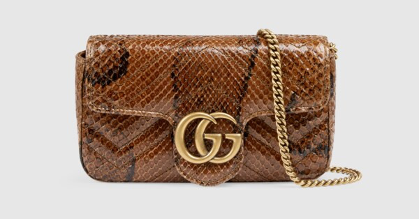 Gucci GG Marmont python super mini bag | Gucci (US)