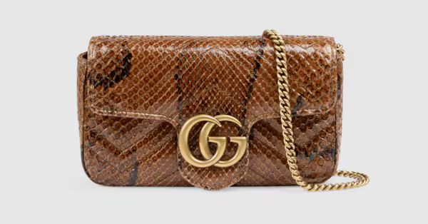 Gucci GG Marmont python super mini bag | Gucci (US)