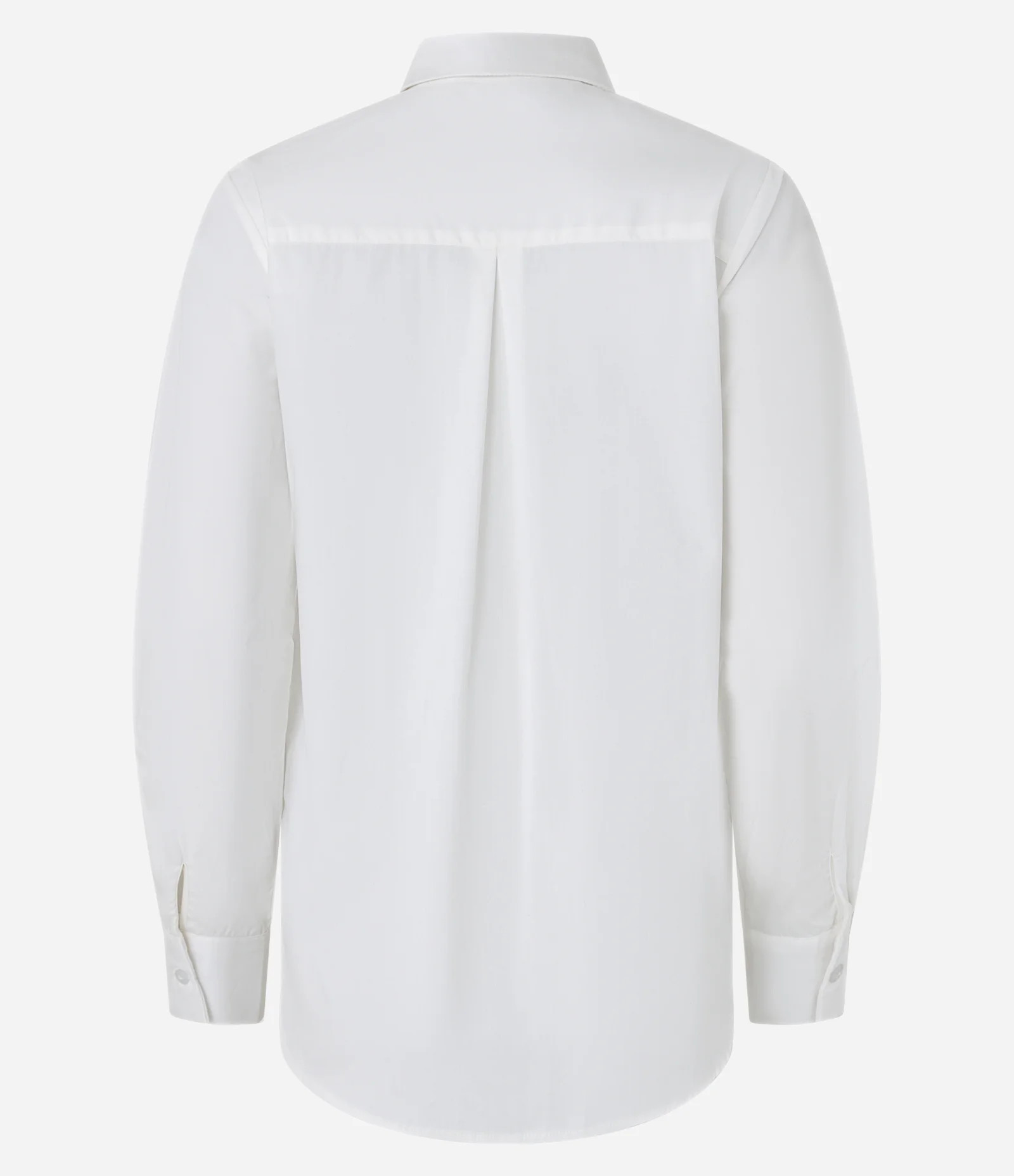 Camisa em Tricoline com Abotoamento e Punho Largo Branco Neve - Lojas Renner | Renner (BR)