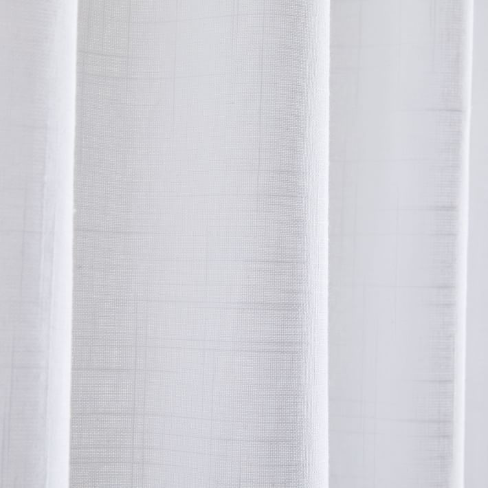Sheer Crosshatch Curtain | West Elm (US)