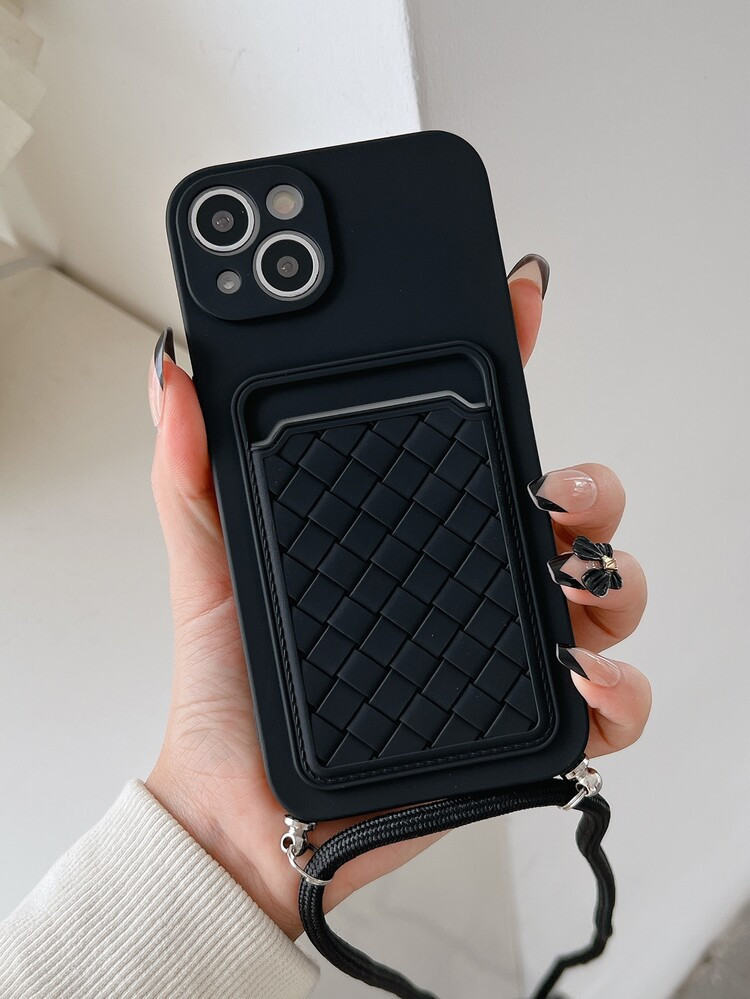 Card Slot Phone Case With Lanyard | SHEIN