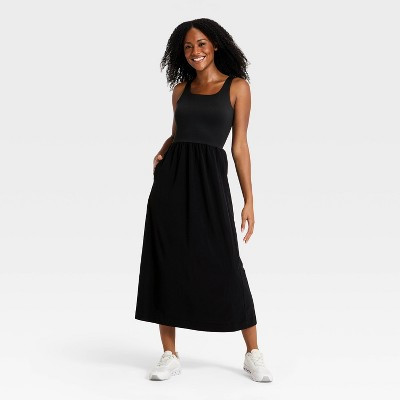 Women's Woven Travel Dress - All In Motion™ Black XL | Target
