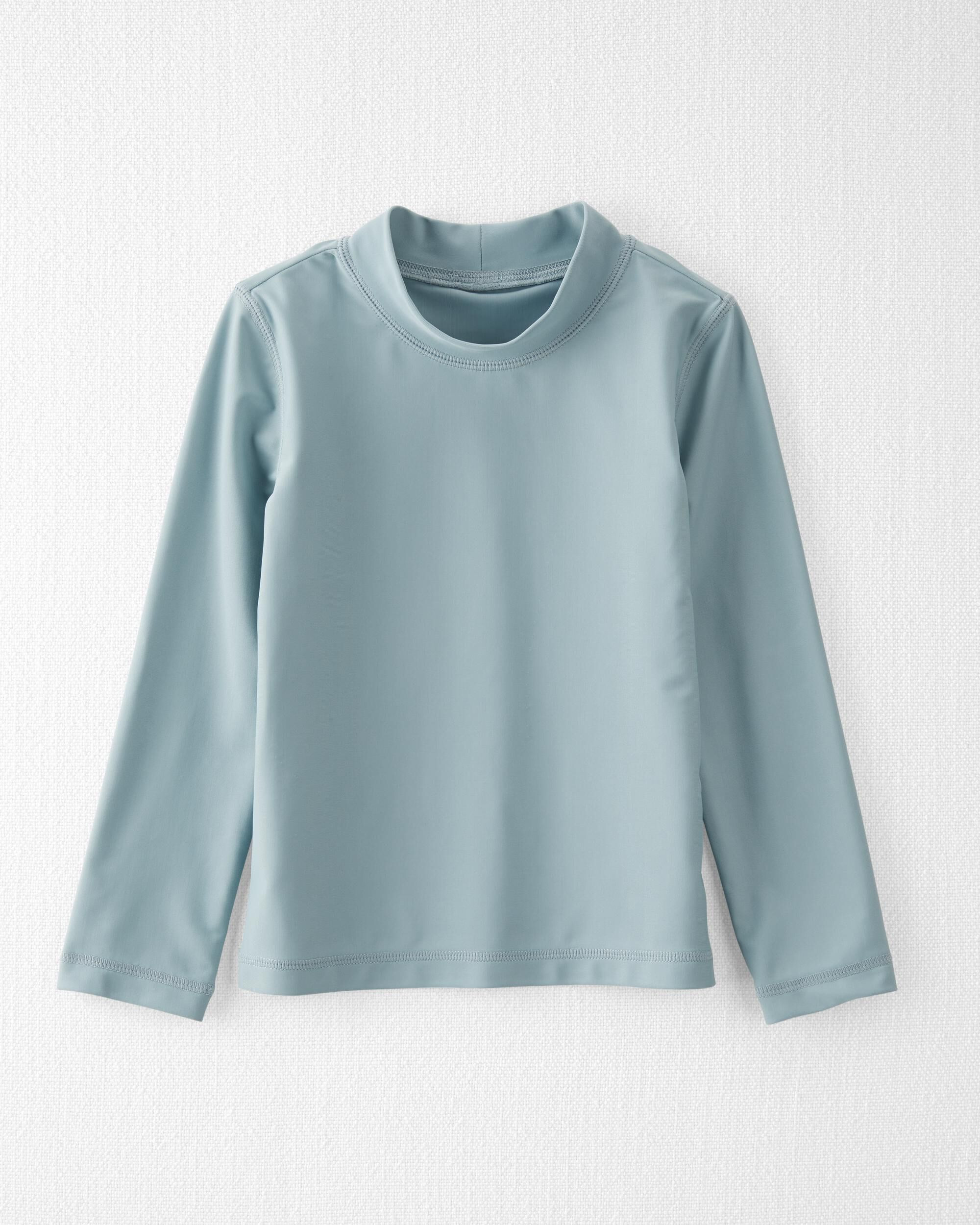 Deep Teal Toddler Recycled Long Sleeve Swim Rashguard | carters.com | Carter's