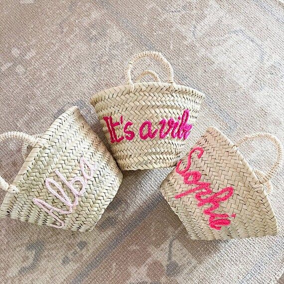 50% off PERSONALIZED Basketbridal Shower Bagscustomized | Etsy | Etsy (US)