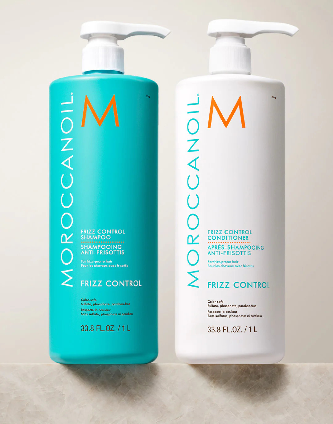 Frizz Control Shampoo & Conditioner Liter Bundle | Moroccanoil