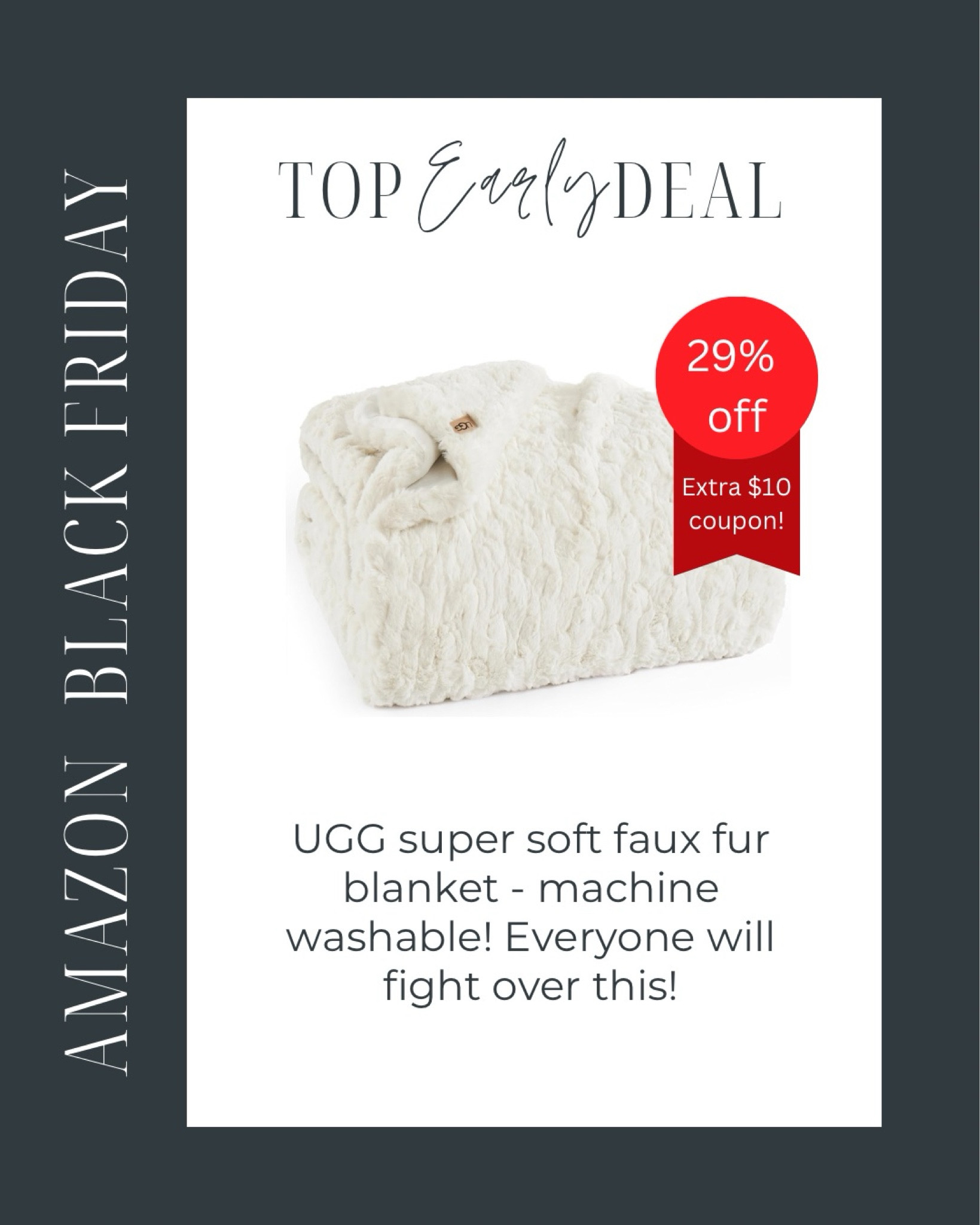 Amazon Black Friday Deal: Softest UGG blanket - great gift for all! 

#LTKHome