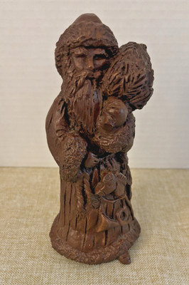 RED MILL MFG USA Wooden Detailed Carved Santa Figurine Vintage 6.75" x 2.75"READ | eBay US