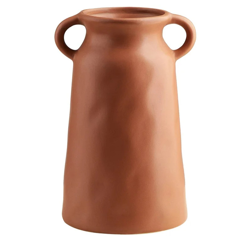 Beautiful Terracotta Ceramic Vase by Drew Barrymore, 8.66" H | Walmart (US)