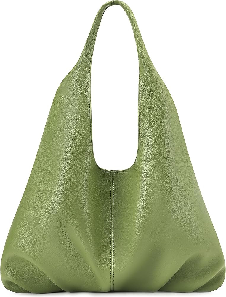 NIUEIMEE ZHOU Hobo Handbags for Women Retro Vegan Leather Shoulder Bags Tote Clutch Purses | Amazon (US)