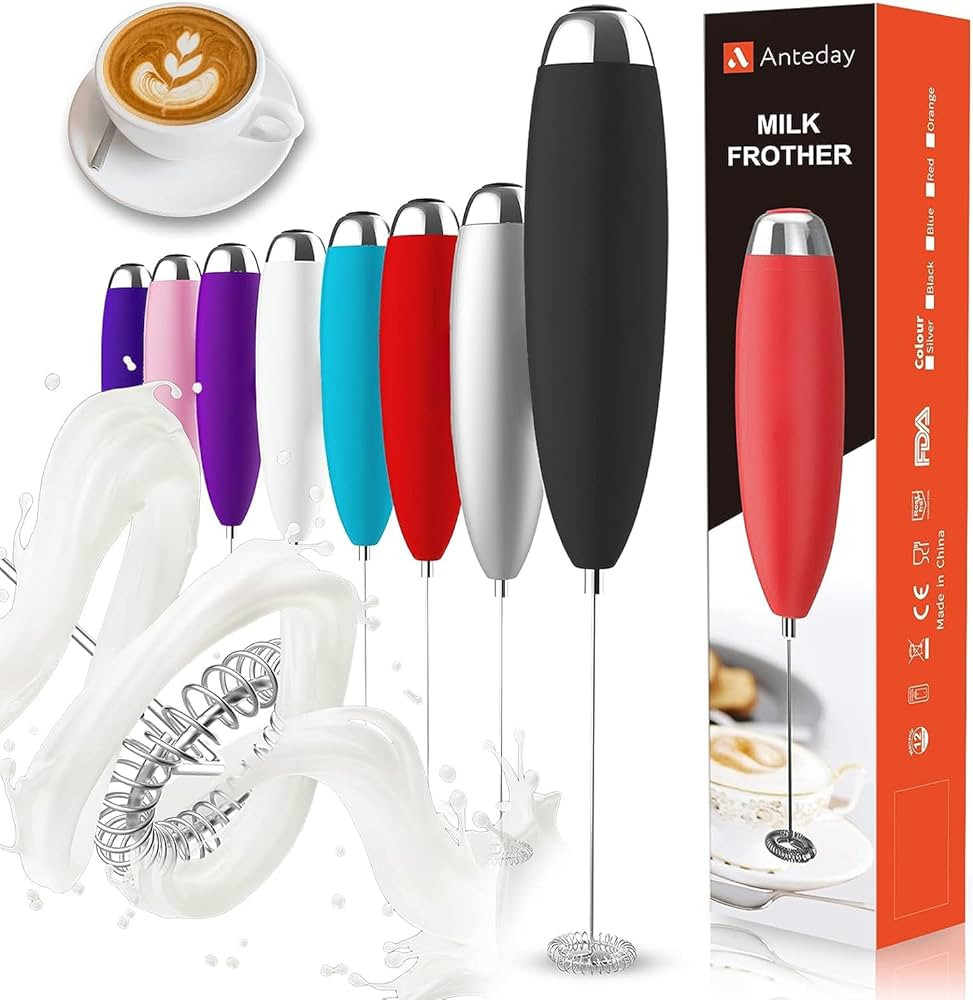 Electric Milk Frother Handheld, Frother Wand for Coffee, Battery Operated (Not included) Drink Mi... | Amazon (US)