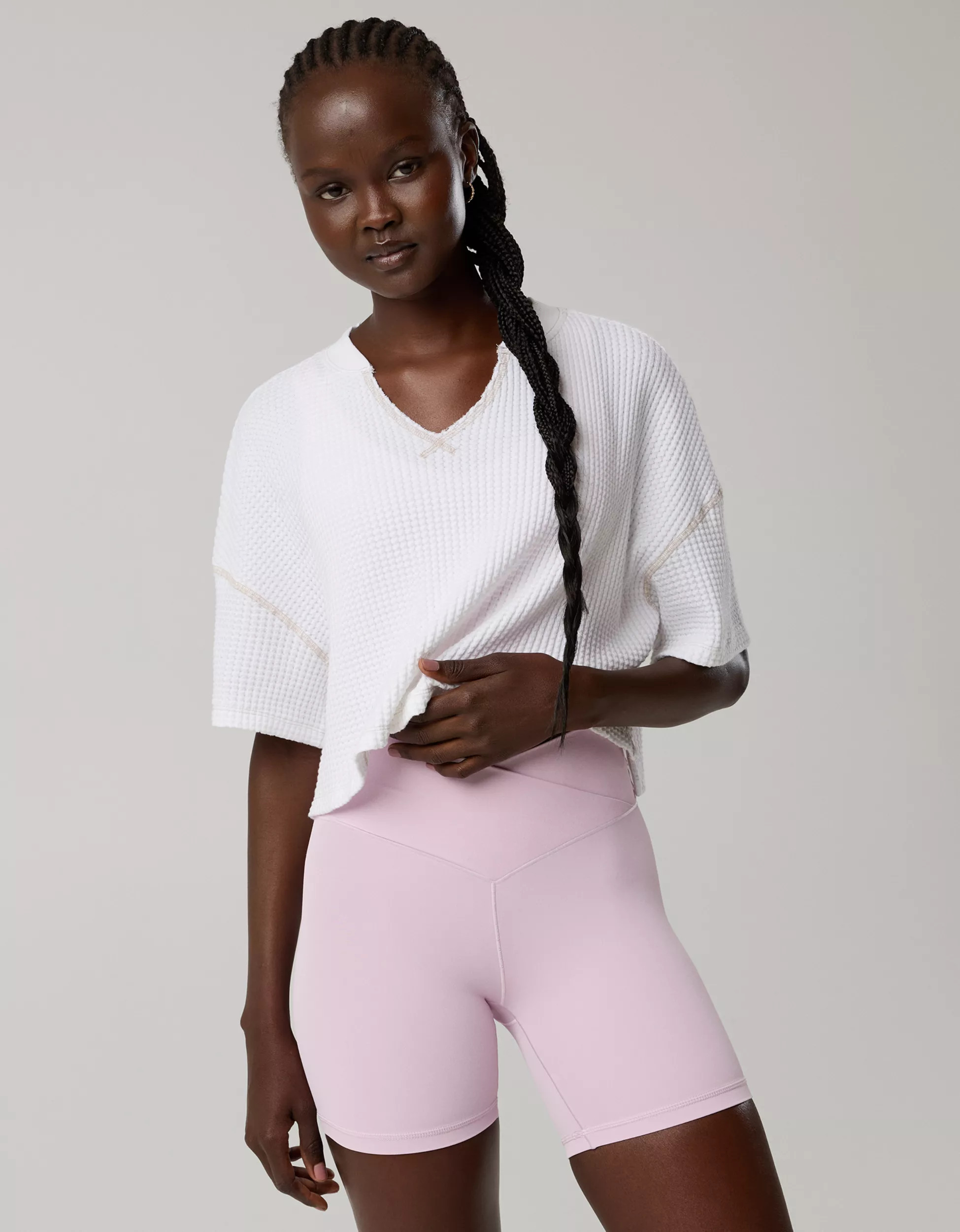 OFFLINE By Aerie Wow! Waffle Notch Neck T-Shirt | Aerie