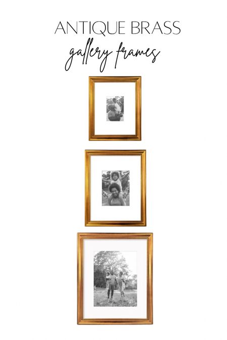 Antique brass gallery frames 

#LTKhome