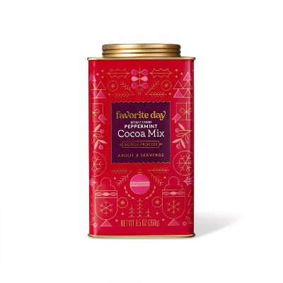 Christmas Premium Peppermint Cocoa Tin - 9.5oz - Favorite Day™ | Target